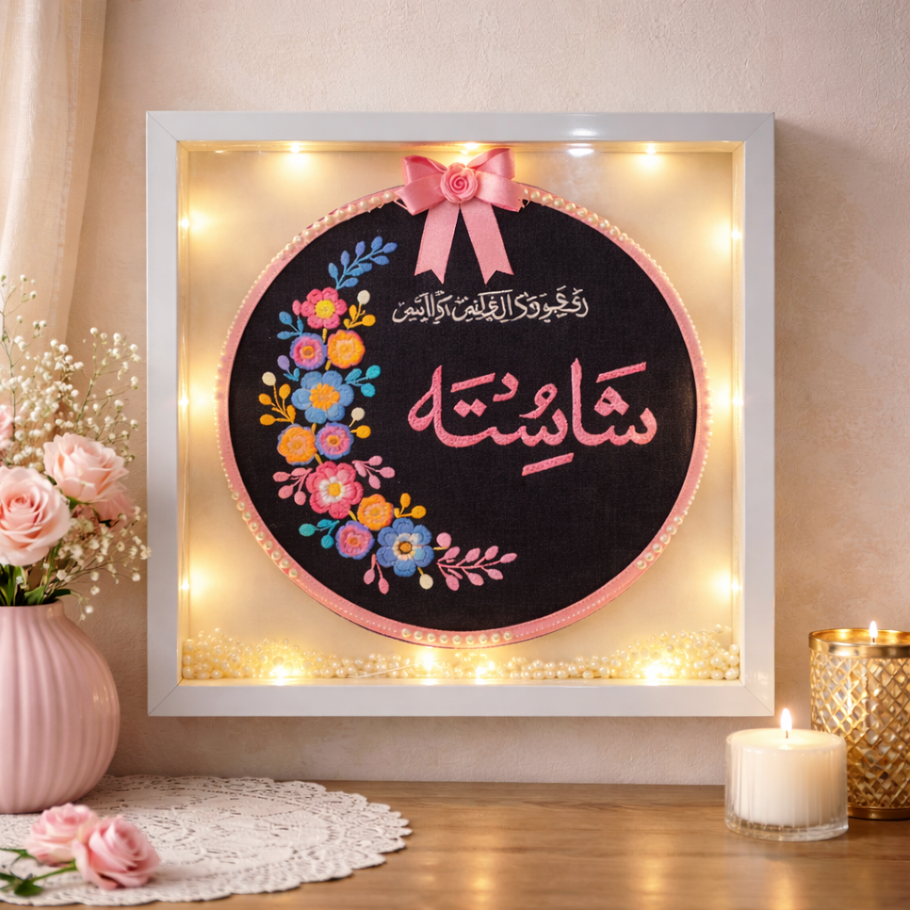 Threads of Faith_perfect embroidered frame---size (13×13)inch.