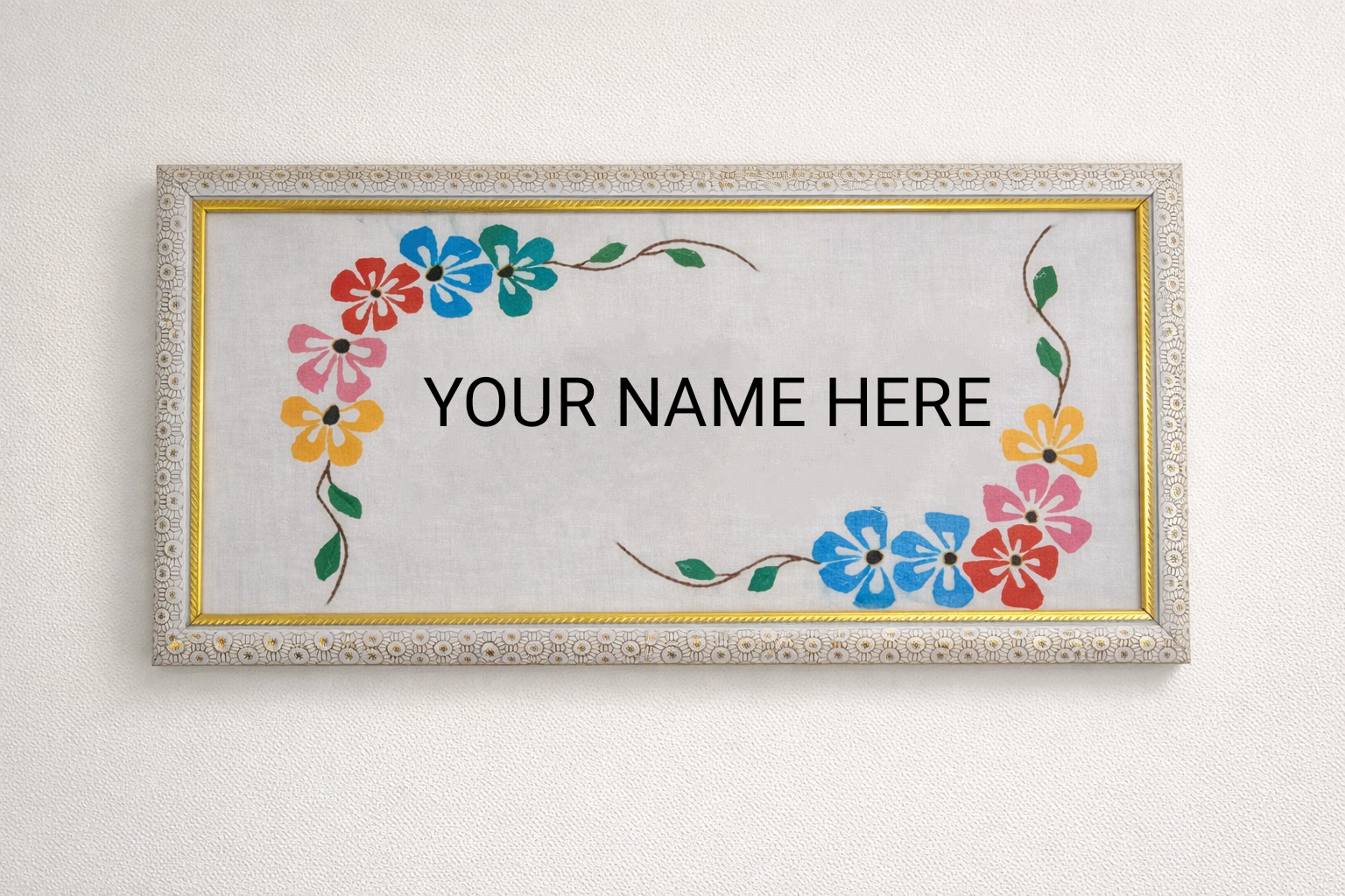 Premium Embroidered Frame _ Size (18×12)inch